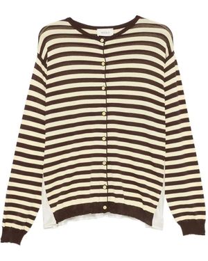 ViCOLO Striped Cardigan - Black