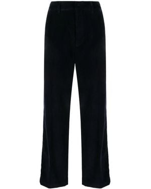 Palm Angels Crochet-Stripe Cotton Corduroy Trousers - Black