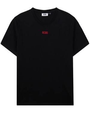 Gcds Mini Logo-Detail Cotton T-Shirt - Black