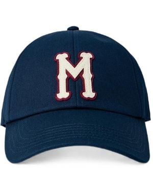 Moncler Logo-Patch Baseball Cap - Blue