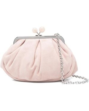 Weekend by Maxmara Schultertasche mit Falten - Pink