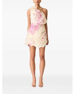Elliatt Rova Floral-Print Ruffled Mini Dress - Pink