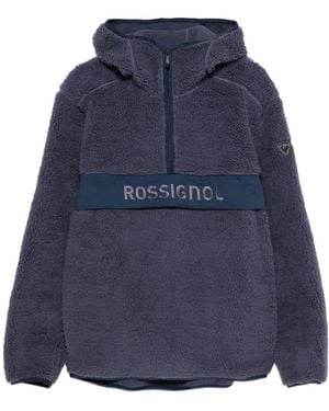 Rossignol Fleece-Windbreaker mit kurzem Reißverschluss - Blau