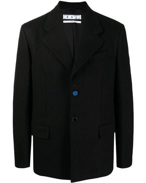 Off-White c/o Virgil Abloh Single-Breasted Blazer - Black