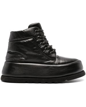 Marsèll 65Mm Bombo Leather Boots - Black