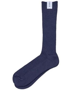 Kaptain Sunshine Calcetines Con Parche Del Logo - Azul