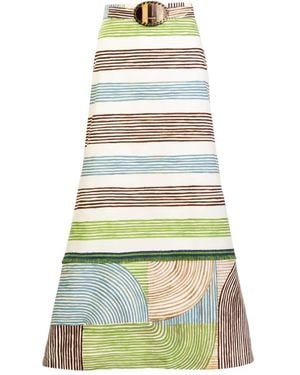 Silvia Tcherassi Lyla Midi Skirt - Green