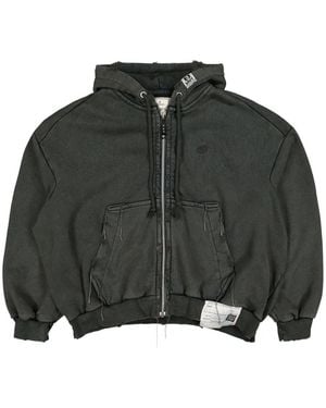 Maison Mihara Yasuhiro Ausgefranste Kapuzenjacke - Grau