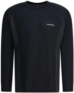 Montbell Long-Sleeve Panelled T-Shirt - Blue