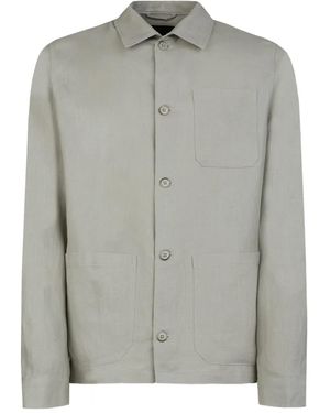 Gazzarrini x Michele Franzese Button-Up Shirt - Gray