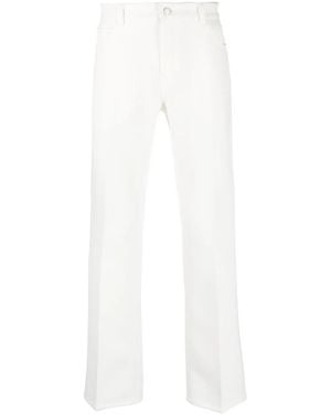 Courreges Bootcut Twill Tailored Trousers - White
