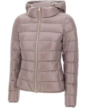 Herno Plumífero con capucha - Rosa