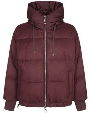 DUNO Quilted Hooded Jacket - Purple