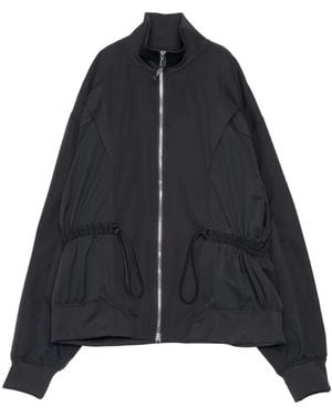 Yoshio Kubo Drawstring-Waist Panelled Sweatshirt - Black