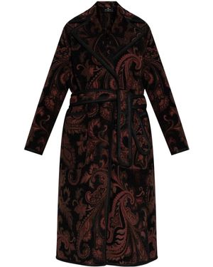 Etro ペイズリーコート - ブラック