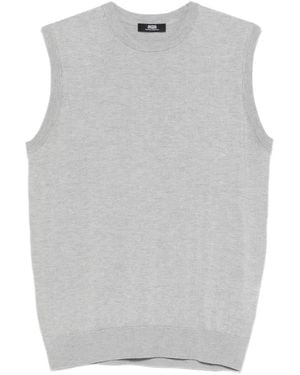Alpha Studio Sleeveless Knitted Top - Grey