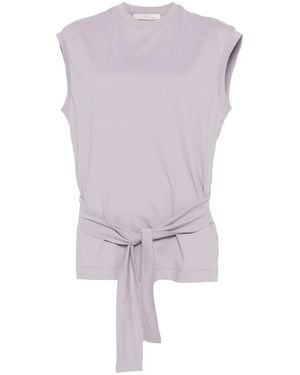 Tela Sacco Tied-Waist T-Shirt - Purple