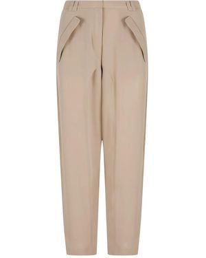 Giorgio Armani Flap-Pocket Trousers - Natural
