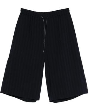 Juun.J Drawstring Texture Shorts - Black