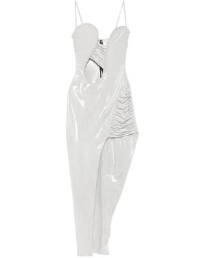 MITILIANE COUTURE Iridescent Asymmetric Dress - White