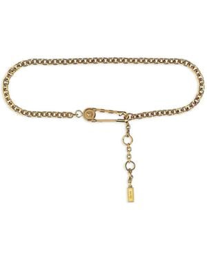 Versace Safety Pin Chain Belt - Metallic