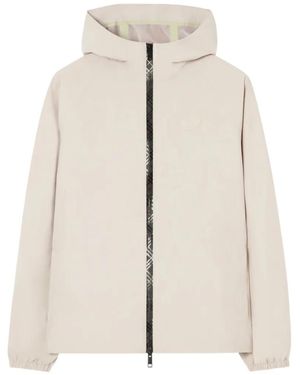 Burberry Nylon Clapton Hooded Jacket - White