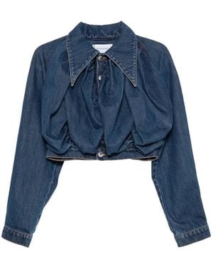 Viktor & Rolf Pumpkin Cropped-Jeansjacke - Blau
