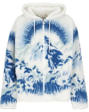 CASABLANCA Graphic-print Hoodie - ブルー