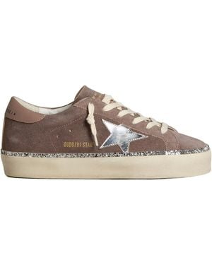 Golden Goose Hi Star Leather Trainers - Brown