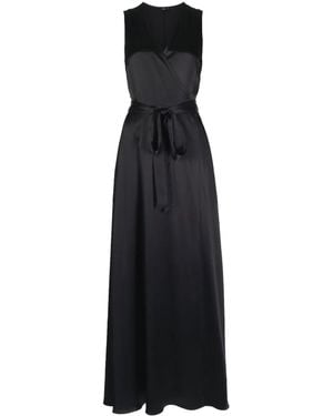 Voz Frontward Wrap Dress - Black