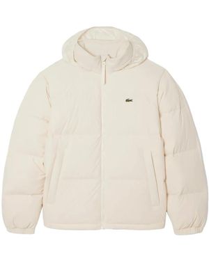 Lacoste Zip-Up Padded Jacket - White