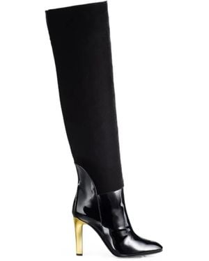 Temperley London Tempest Leather Over-The-Knee Boots - Black