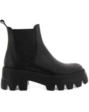Toral Shoes Seta Mara Chunky Ankle Boots - Black
