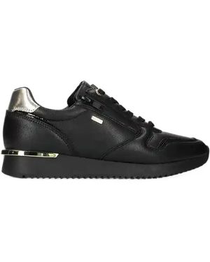 Mexx Mana Kitsch Logo-Plaque Side-Zip Trainers - Black