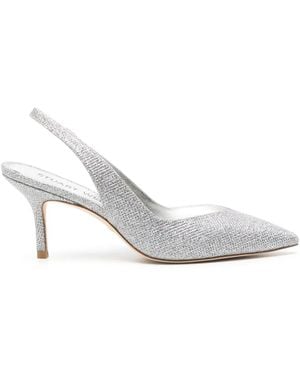Stuart Weitzman Eva 75Mm Slingback Court Shoes - White