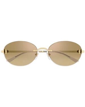 Cartier Oval Rimless Sunglasses - Natural