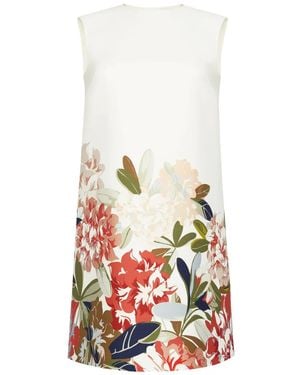 Adam Lippes Ani Printed Mini Dress - White
