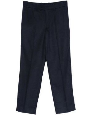 Paolo Pecora Pressed-Crease Pants - Blue
