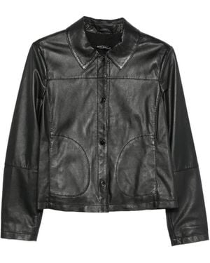 Betty Barclay Leather Jacket - Black