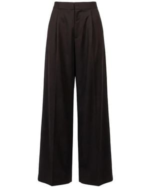 Sa Su Phi Pantalon Palazzo Bogart À Design Plissé - Black
