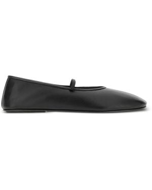 The Row Ballerinas Mit Gummi - Schwarz
