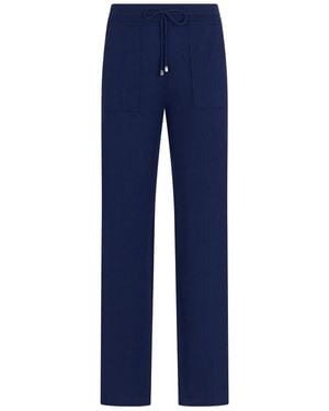 Malo Drawstring Trousers - Blue
