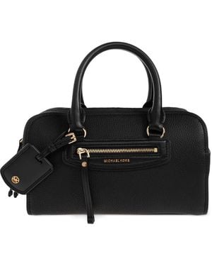 MICHAEL Michael Kors Jet Set Travel Leather Tote Bag - Black
