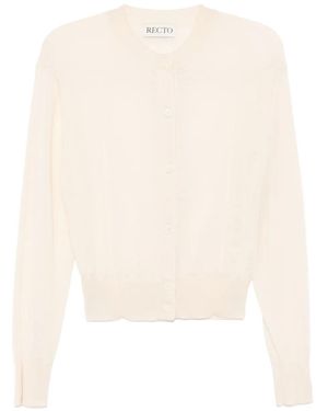 RECTO. Wool Cardigan - White
