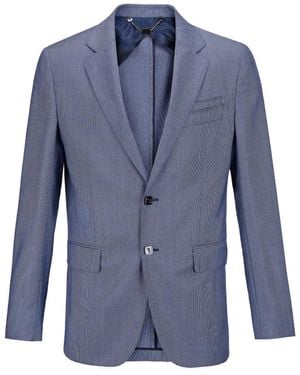 Billionaire Double B Single-Breasted Blazer - Blue