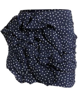 Bally Minifalda Fruncida A Lunares - Azul