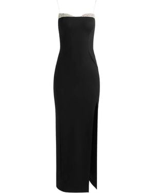 Alice + Olivia Hallie Crystal-Embellished Maxi Dress - Black