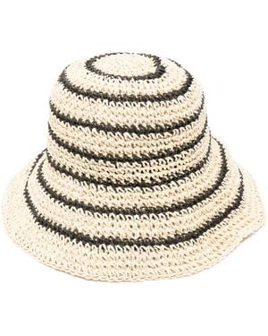 By Malene Birger Striped Sun Hat - Natural