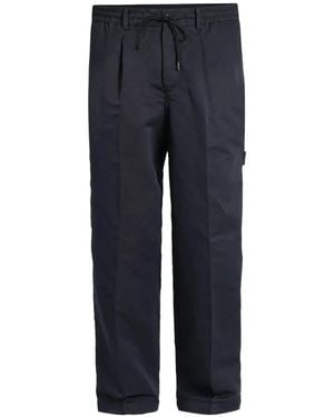 PT Torino Pleated Drawstring Trousers - Blue