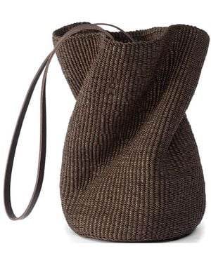 Inès Bressand Shoulder-Strap Bucket Bag - Black